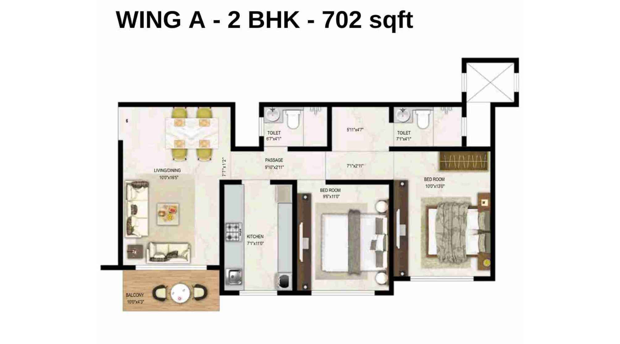 Ambit-Vista-Floor-Plan-Wing-A-2-BHK-702-sqft